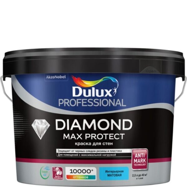 Краска Dulux Professional Diamond Max Protect мат BC 2,25л