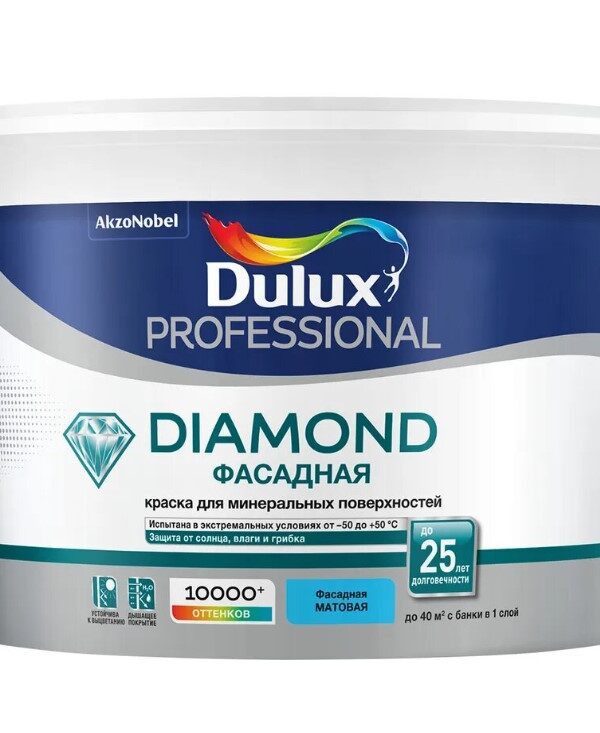 Краска Dulux TRADE Фасадная гладкая bs BC 2,25
