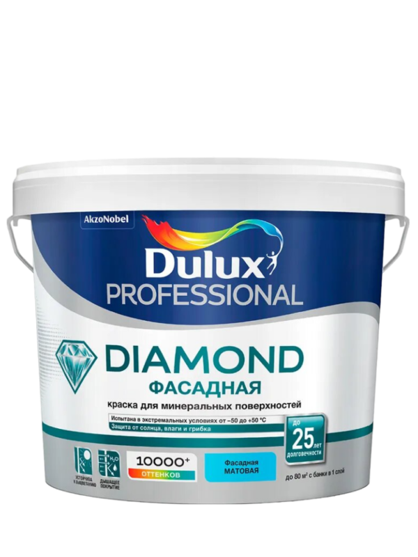 Краска Dulux TRADE Фасадная гладкая bs BC 4,5