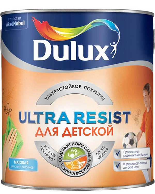 Краска Dulux Ultra Resist Для детской BW 2,5