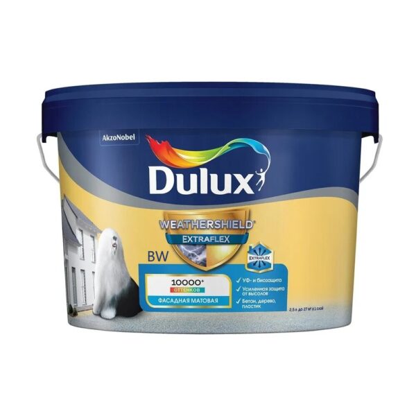 kraska_fasadnaya_dulux_weathershield_extraflex_bw_2_5l.jpeg Краска фасадная Dulux Weathershield Extraflex BW 2,5л